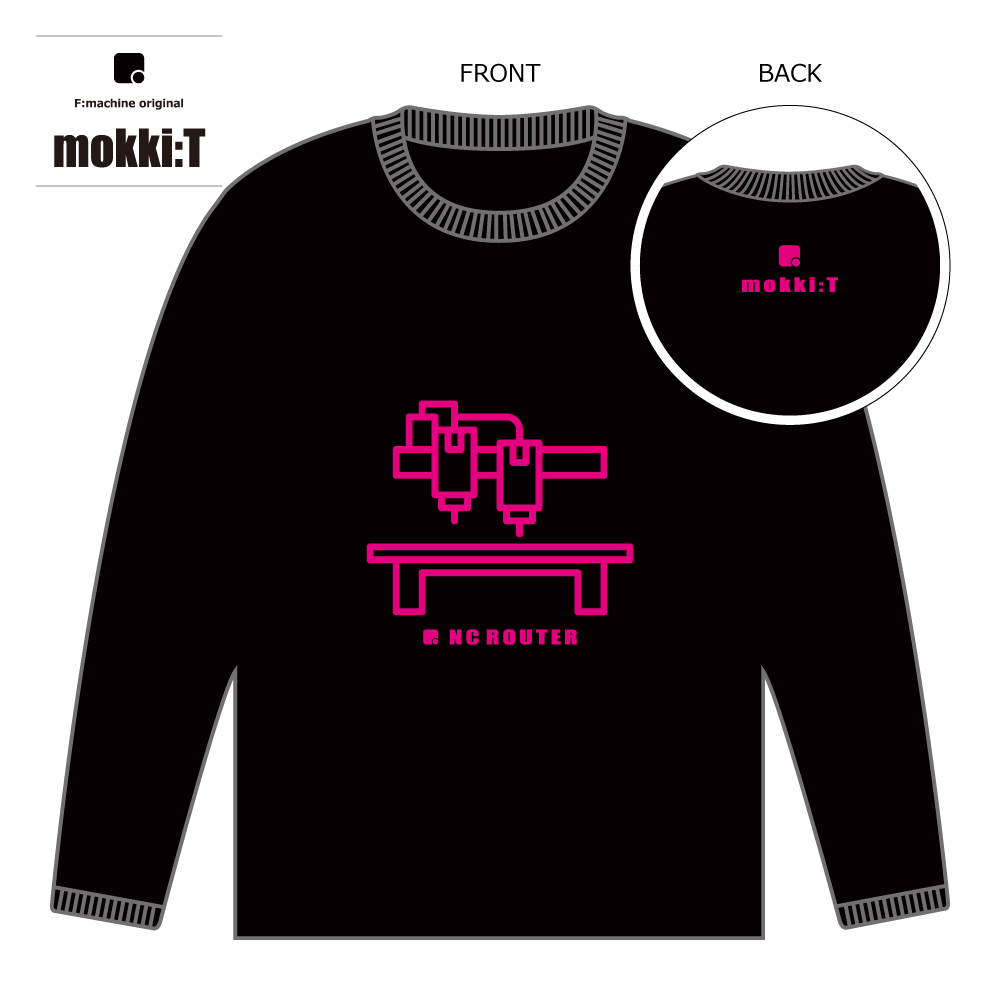 No.04 NCルーター / mokki:T(長袖) / エフマシンオリジナル Tシャツ