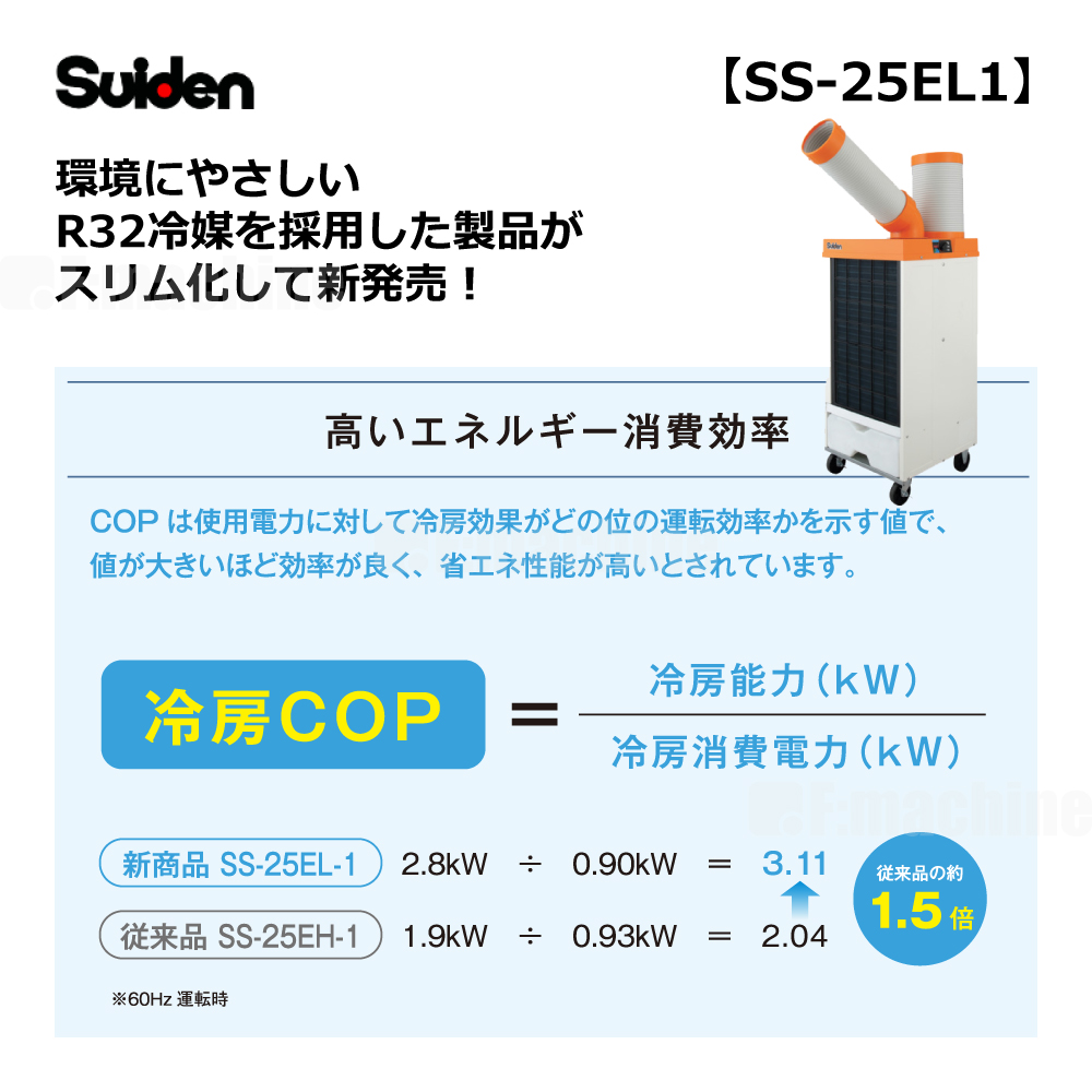 洗練型 クールスイファン１口スタンダードタイプ【SS-25EL1】100V/50-60Hz｜スイデン・Suiden