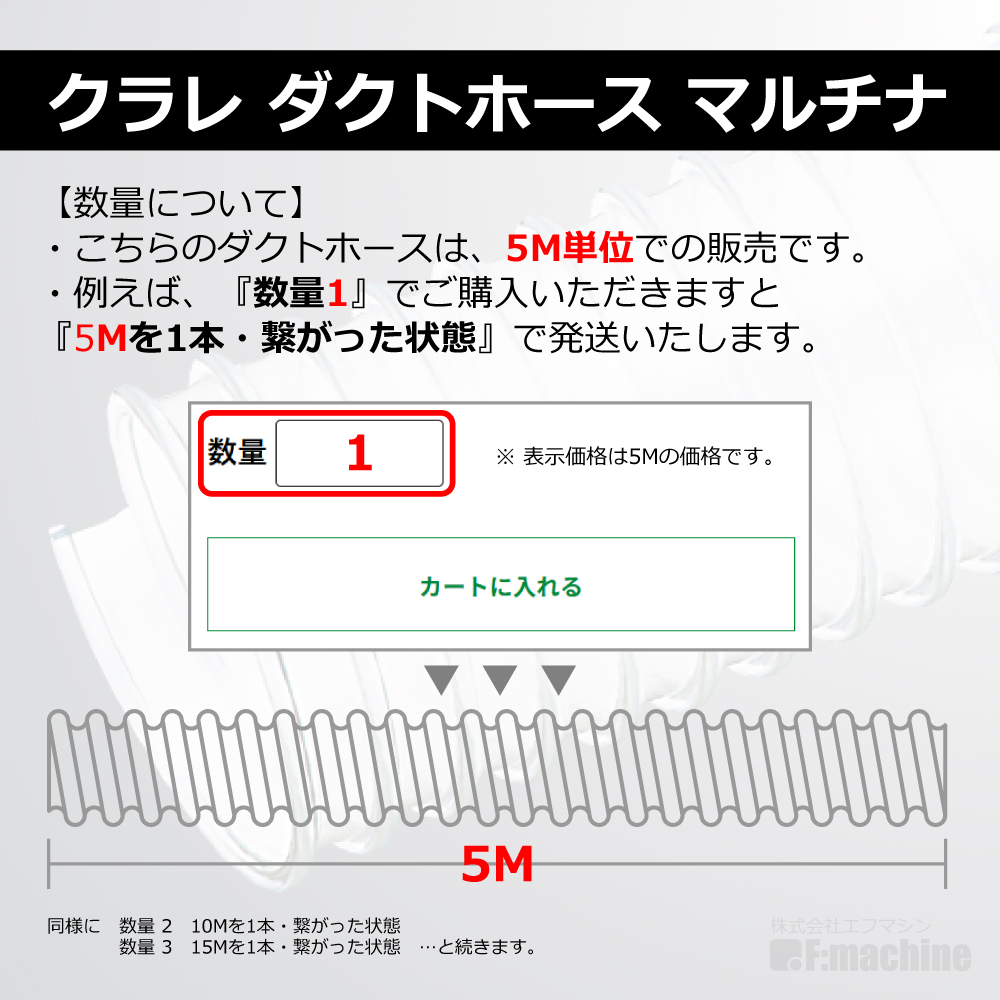 Φ90mm ダクトホース / 5M単位での販売 / クラレ マルチナ（左巻）｜木工・機械・木工機械｜透明・自在・塩ビ・ダスト